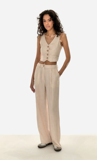 Another Girl Swirl Knit Flare Trousers